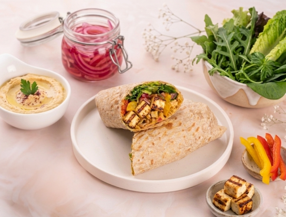 Grilled Shawarma Paneer Wrap